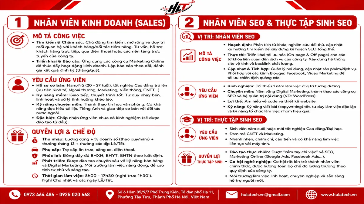 tuyển dụng hulatech thịnh phát