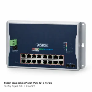 WGS-4215-16P2S Switch công nghiệp treo tường 16x1G PoE + 2x1G SFP