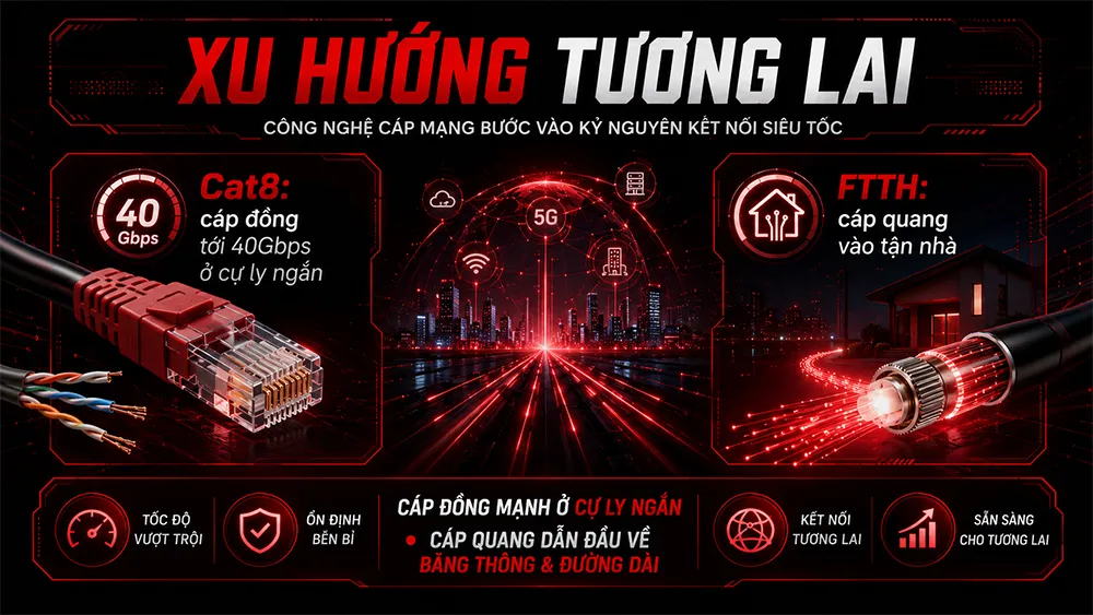 xu hướng tương lai cho hai loại cáp