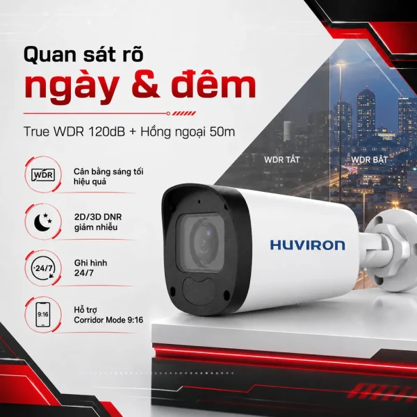 Camera Huviron BULLET HU-NP223M/I5E-AF