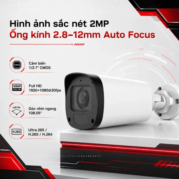 Camera Huviron BULLET HU-NP223M/I5E-AF