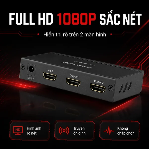Bộ chia cổng HDMI 2 cổng Ugreen 40201