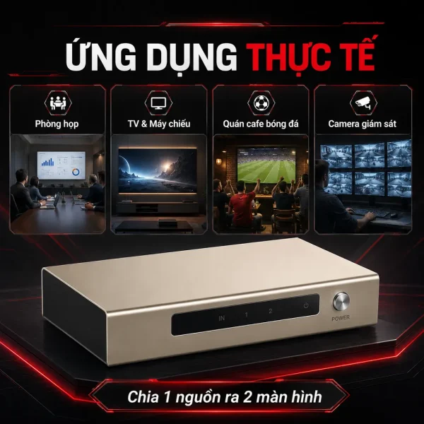 Bộ chia HDMI 1 ra 2 Ugreen chính hãng 40276