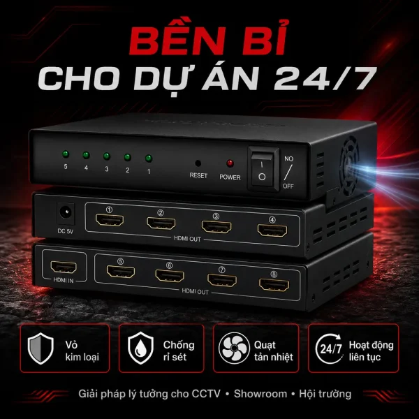 Bộ chia HDMI SOFLY 1 ra 8 hàng nhập khẩu