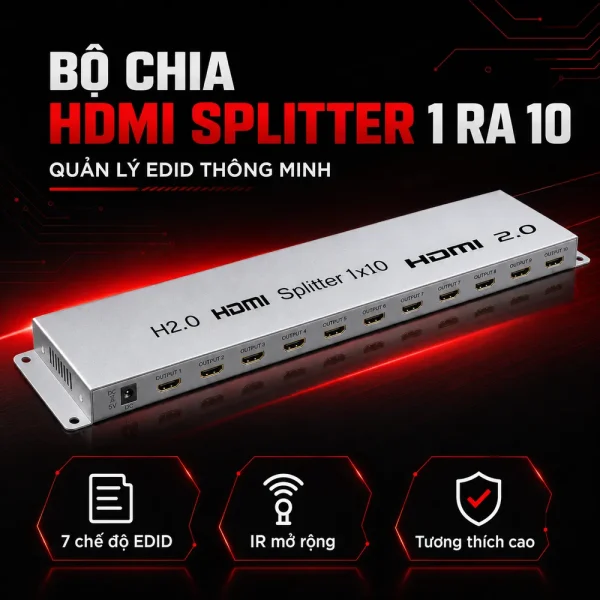 Bộ chia HDMI Splitter 1 ra 10