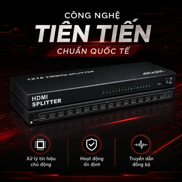 Bộ chia HDMI Splitter 1 ra 16 chất lượng cao