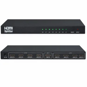 Bộ chia HDMI splitter 1 ra 8 hỗ trợ 3D chuẩn 2k 4k
