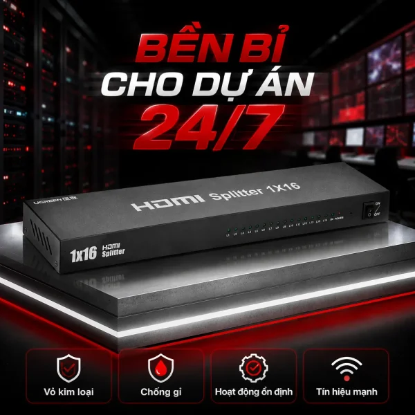 Bộ chia HDMI Ugeenn 16 cổng full HD 1080 40218