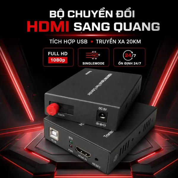 Bộ chuyển đổi HDMI sang quang Upcom HD0100-155-MK