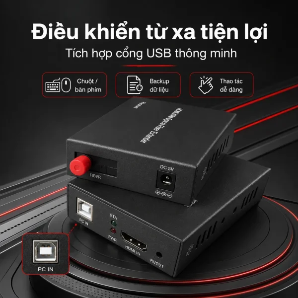 Bộ chuyển đổi HDMI sang quang Upcom HD0100-155-MK