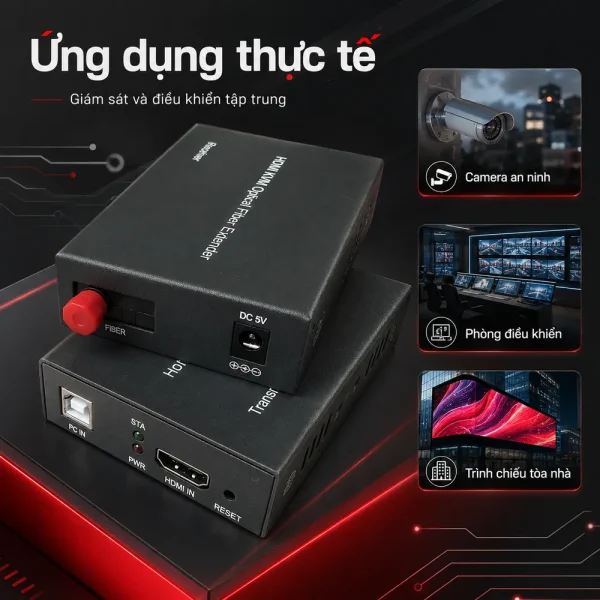 Bộ chuyển đổi HDMI sang quang Upcom HD0100-155-MK
