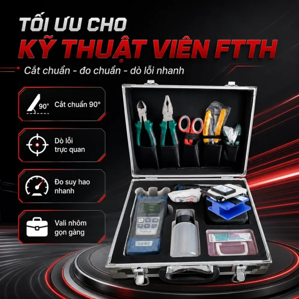 Bộ dụng cụ thi công cáp quang ANCOMTECK ACT- F506