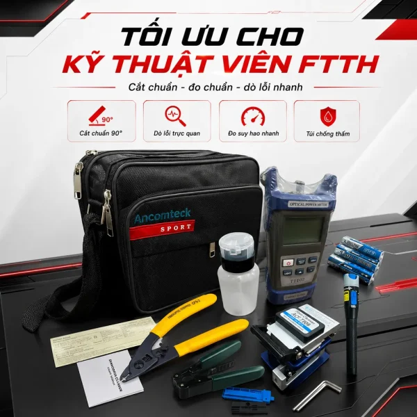 Bộ dụng cụ thi công cáp quang ANCOMTECK ACT-TK06