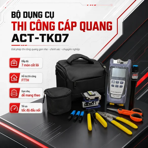 Bộ dụng cụ thi công cáp quang ANCOMTECK ACT-TK07