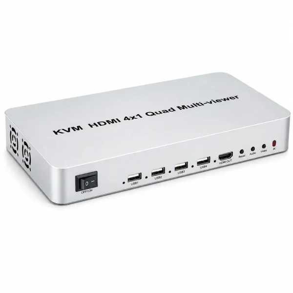 Bộ gộp HDMI SOFLY KVM HDM 4×1 Quad Multi-viewer