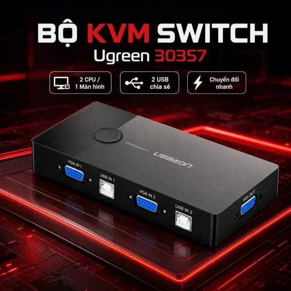 Bộ KMV Switch Ugreen 30357
