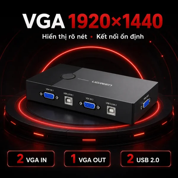 Bộ KMV Switch Ugreen 30357