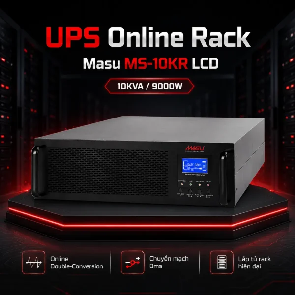 Bộ lưu điện Online Rack Masu MS-10KR LCD