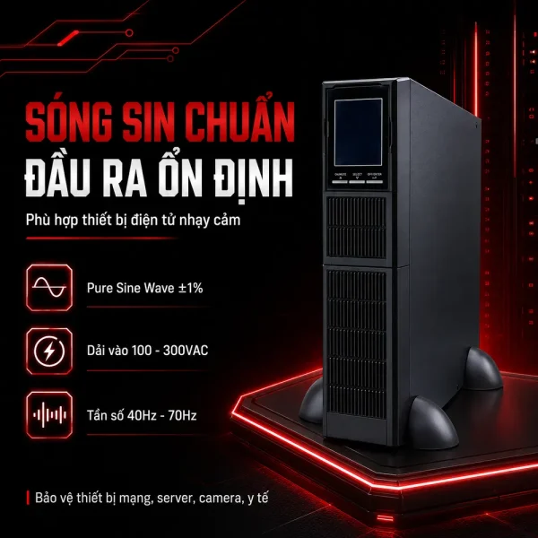 Bộ lưu điện Online Rack Masu MS – 2KR LCD