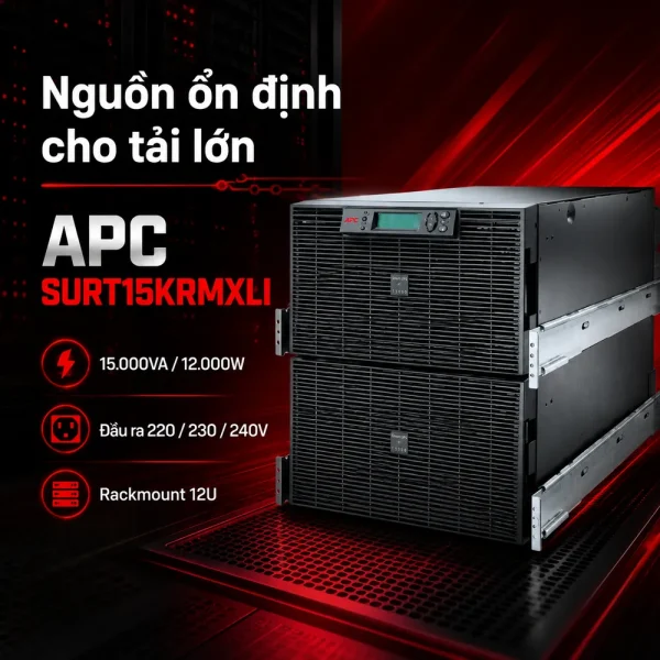 Bộ lưu điện UPS APC SURT15KRMXLI RT 15kVA RM 230V