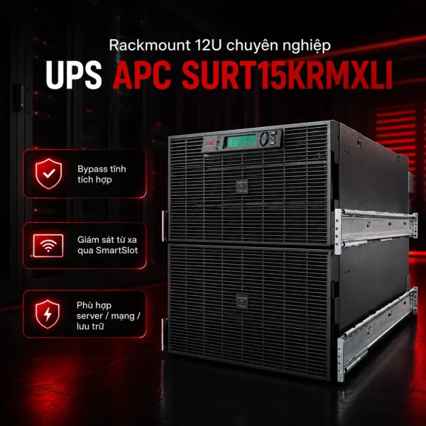 Bộ lưu điện UPS APC SURT15KRMXLI RT 15kVA RM 230V