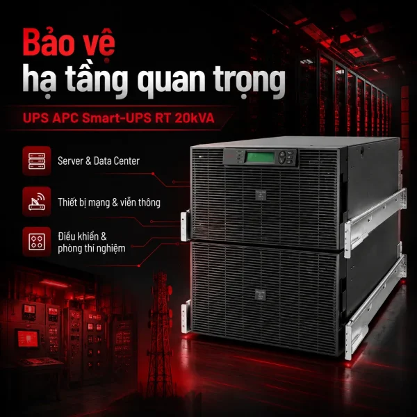 Bộ lưu điện UPS APC SURT20KRMXLI RT 20kVA RM 230V