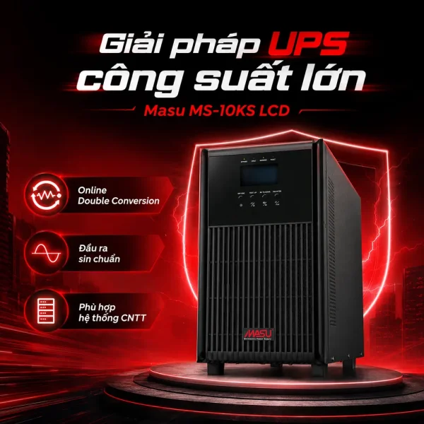 Bộ lưu điện UPS Masu MS-6KS LCD