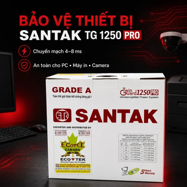 Bộ lưu điện UPS Offline SANTAK TG 1250 PRO