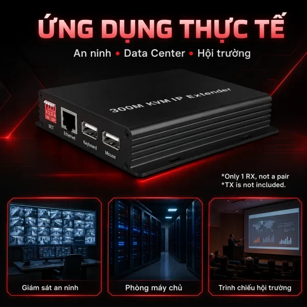 Bộ mở rộng HDMI HDTEC HDMI KVM 300M 1080P
