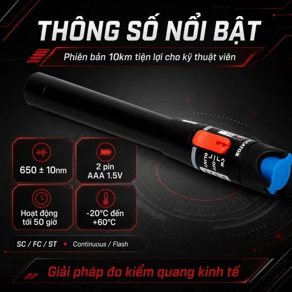 Bút soi quang 10km giá rẻ
