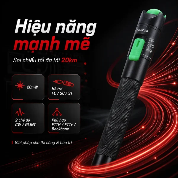 Bút soi quang 20km AUA-20