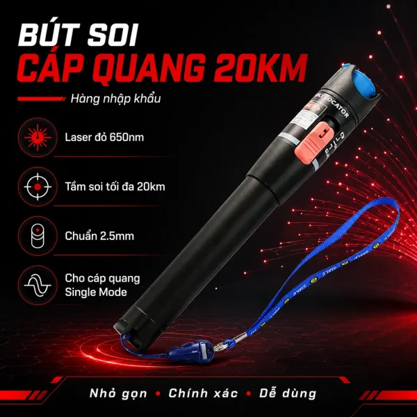 Bút soi quang 20km hàng nhập khẩu