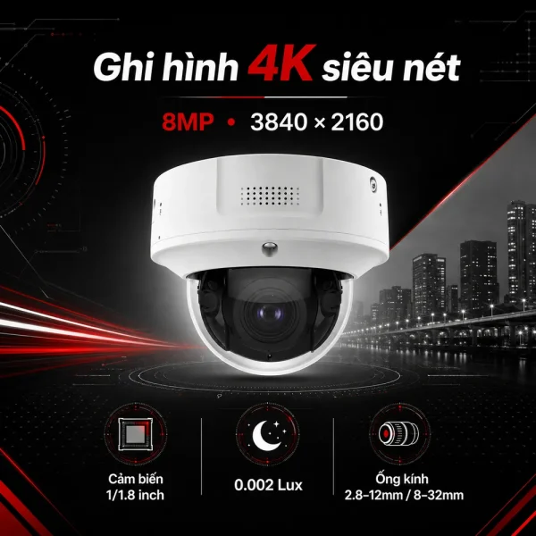 Camera 8MP Hikvision iDS-2CD7186G0-IZ(H)S(Y)