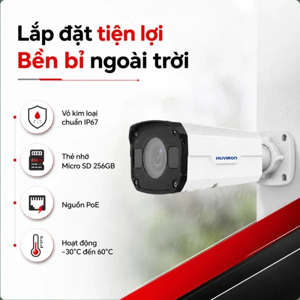 Camera Huviron BULLET HU-NP226D/I3E-MF