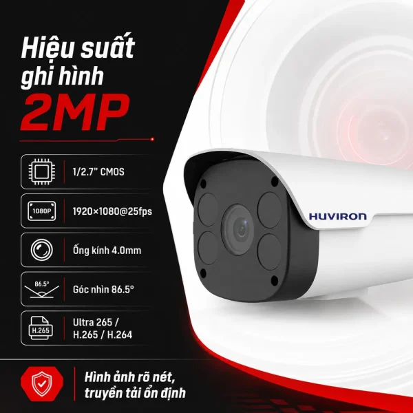 Camera Huviron BULLET HU-NP244/I6E