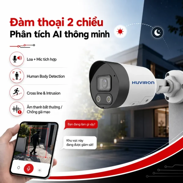 Camera Huviron BULLET HU-NP245ADF/I3E