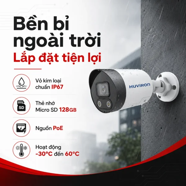 Camera Huviron BULLET HU-NP245ADF/I3E