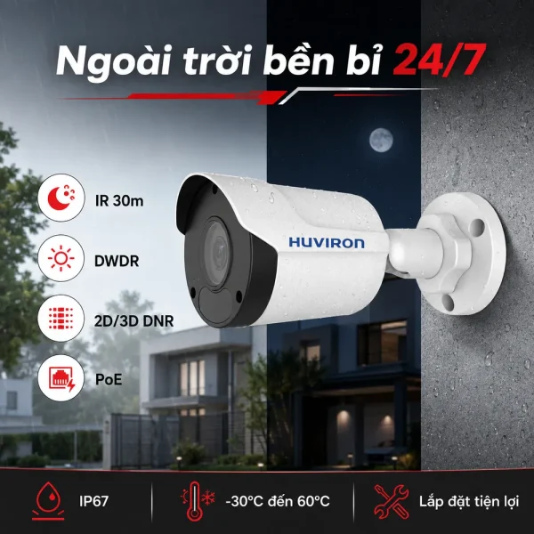Camera Huviron BULLET HU-NP542D/I3E