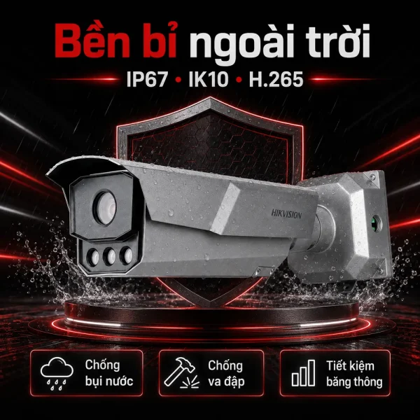 Camera nhận diện biển số xe Hikvision IDS-TCM403-BI hồng ngoại 4 MP