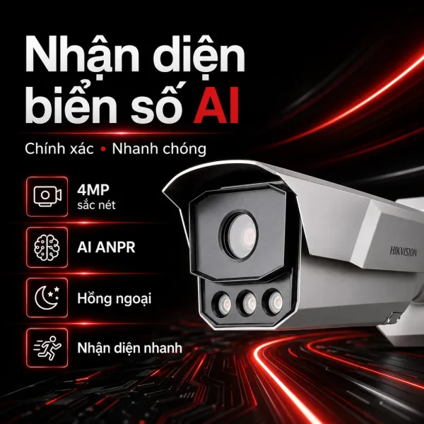 Camera nhận diện biển số xe Hikvision IDS-TCM403-BI hồng ngoại 4 MP