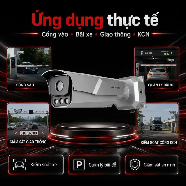 Camera nhận diện biển số xe Hikvision IDS-TCM403-BI hồng ngoại 4 MP