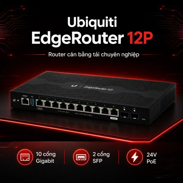 Cân bằng tải Ubiquiti EdgeRouter 12P ER-12P