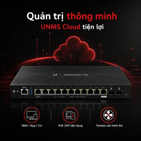Cân bằng tải Ubiquiti EdgeRouter 12P ER-12P