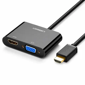 Cáp chuyển đổi HDMI to VGA & HDMI chính hãng Ugreen PN: 40744
