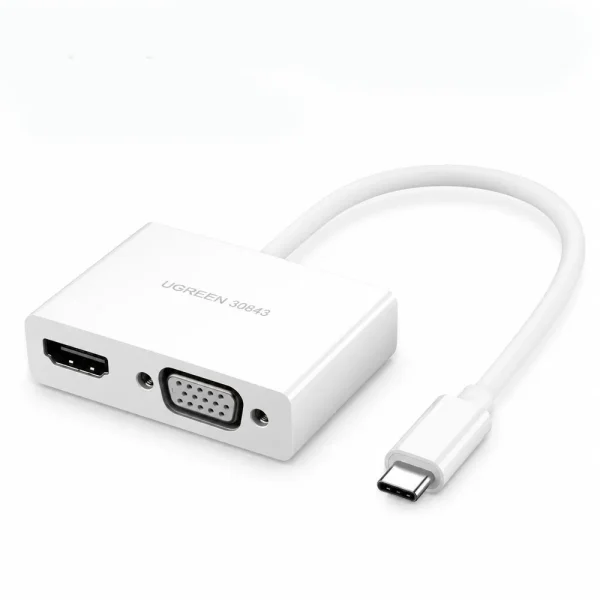 Cáp chuyển đổi USB type C to HDMI/VGA Ugreen 30843