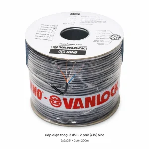 Cáp điện thoại 2 đôi – 2 pair (4 lõi) Sino