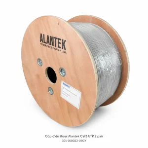 Cáp điện thoại Alantek Cat3 UTP 2 pair 301-100023-05GY