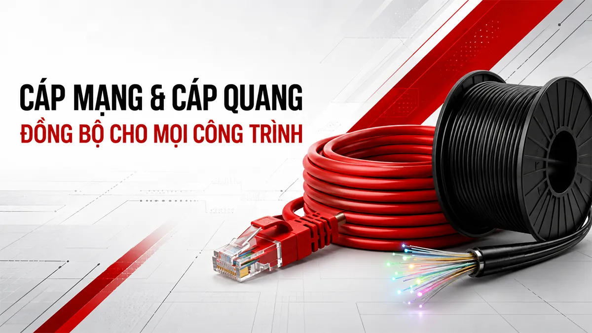 cáp mạng và cáp quang