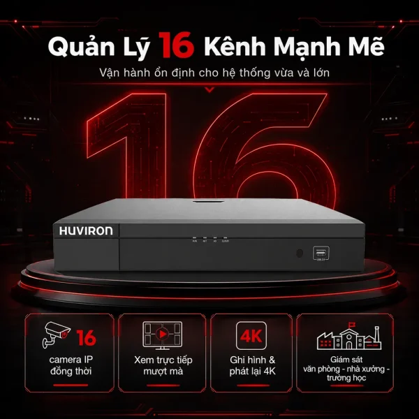 Đầu ghi hình Huviron HU-RN1216M-V2 16 kênh