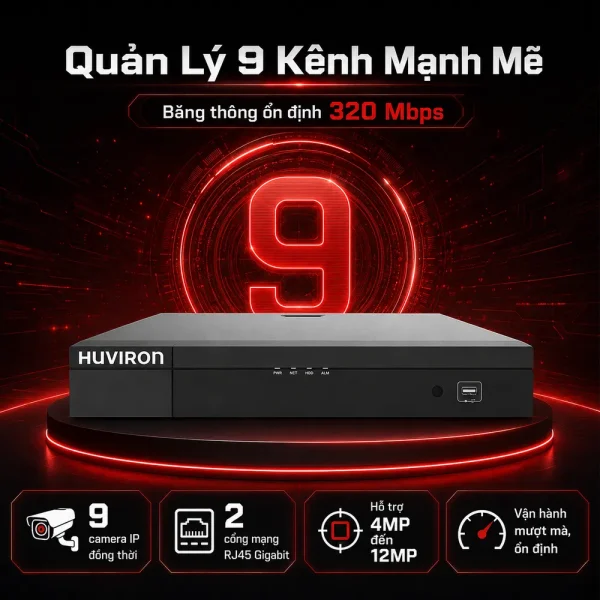 Đầu ghi hình Huviron HU-RN2209M-V2 9 kênh